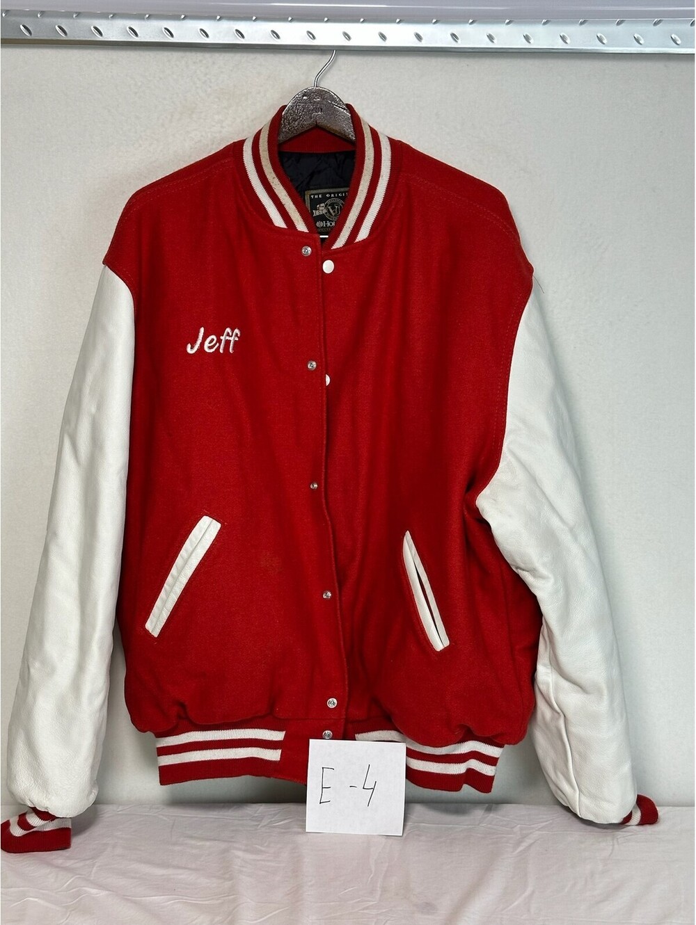 Holloway Kappa Alpha Psi Fraternity Varsity Jacket Red White Men's 2XL Jeff E-4